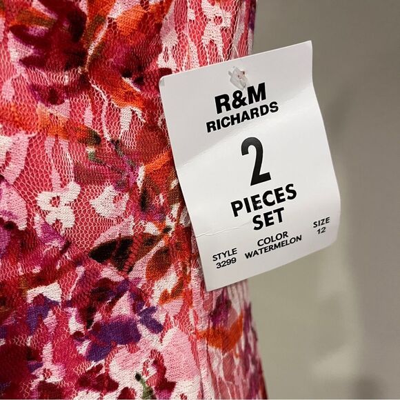 Floral Pink Sleeveless midi Dress size 12 - Picture 3 of 13